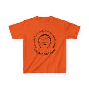 Not A Check Box Kids Orange Tee