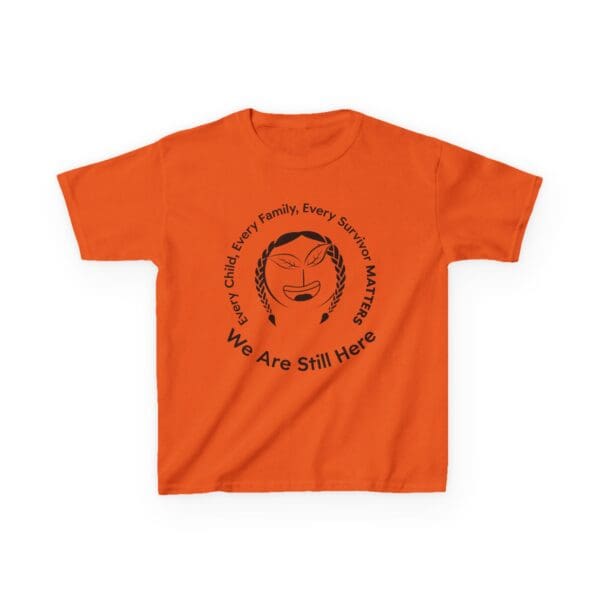 Not A Check Box Kids Orange Tee